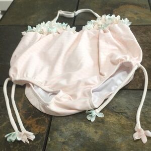 Toddlers halter top swimsuit.
